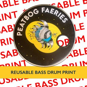 Re-Usable Custom Printed Bass Drum Head Prints / Decal